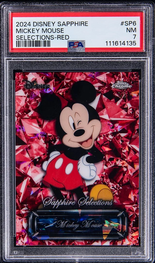2024 Topps Chrome Mickey Mouse Disney Sapphire Edition Sapphire Selections Purple #SP-6 card image