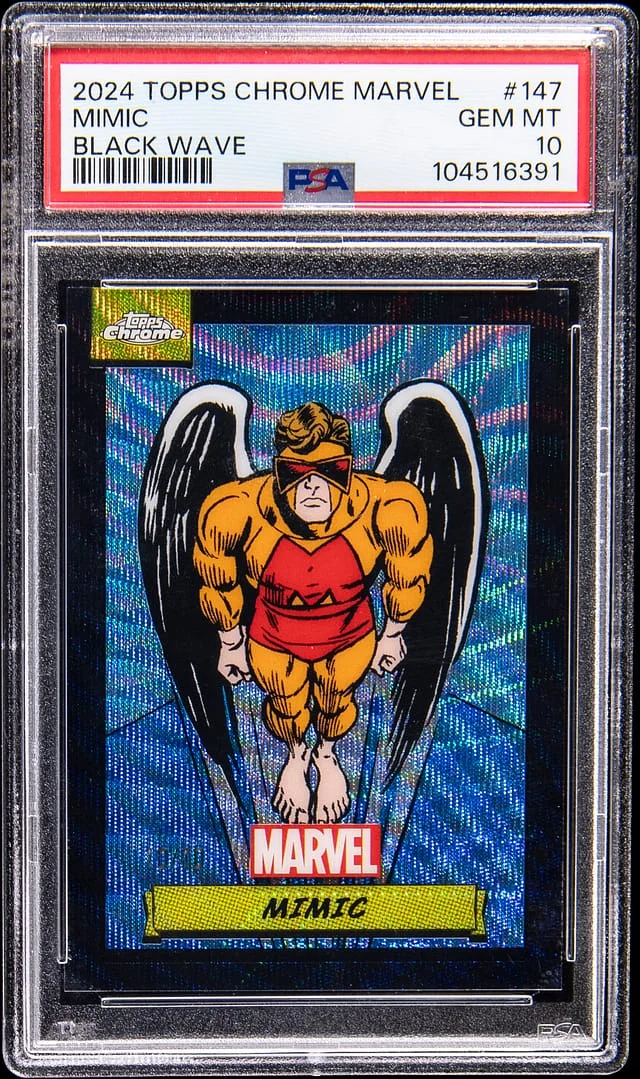 2024 Topps Chrome Mimic Marvel Black Wave #147 card image