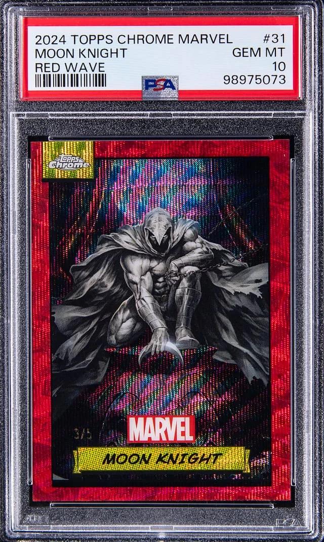2024 Topps Chrome Moon Knight Marvel Orange Refractor #31 card image