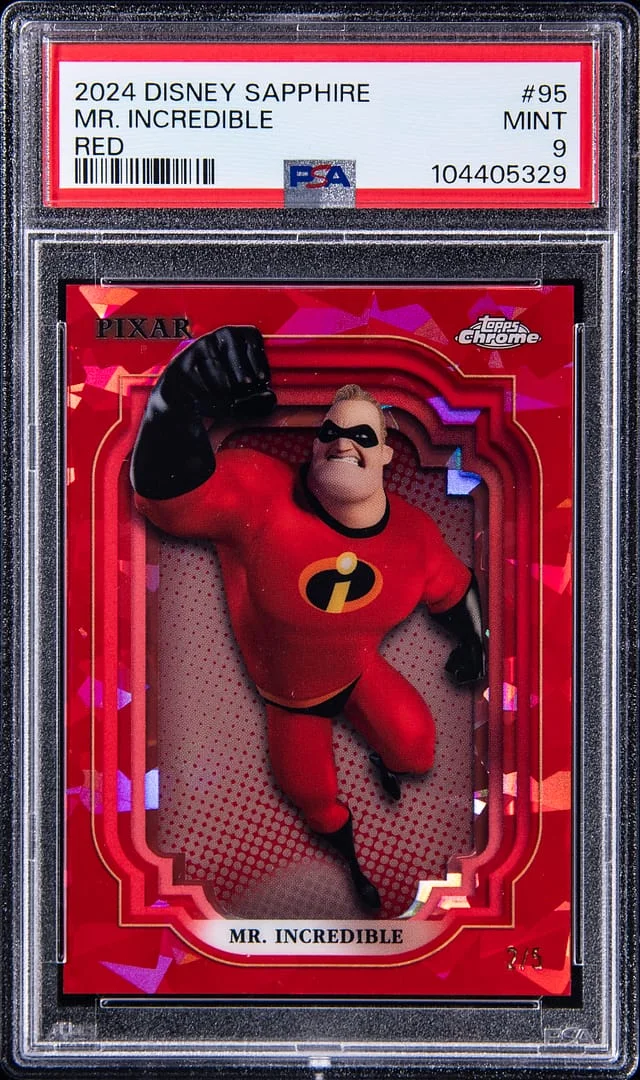 2024 Topps Chrome Mr. Incredible Disney Sapphire Red #95 card image