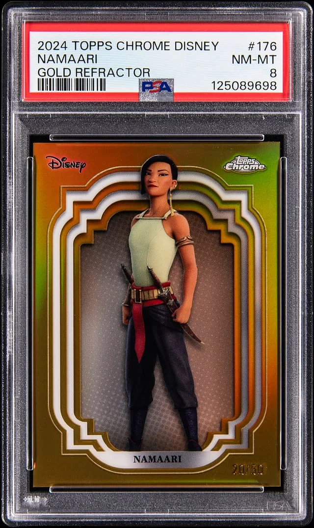 2024 Topps Chrome Namaari Disney Gold Refractor #176 card image