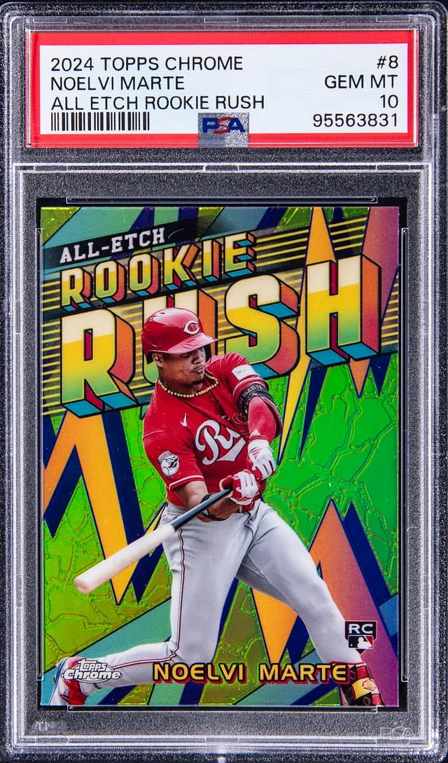 2024 Topps Chrome Noelvi Marte All Etch Rush #8 card image