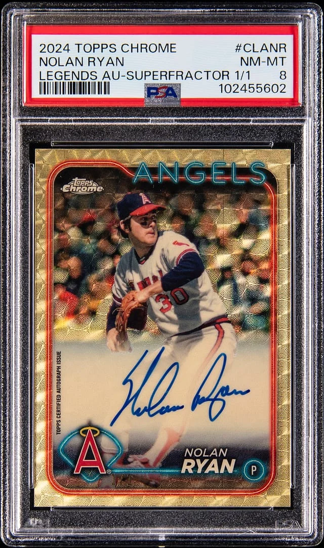 2024 Topps Chrome Nolan Ryan Legends Autographs SuperFractor #CLA-NR card image