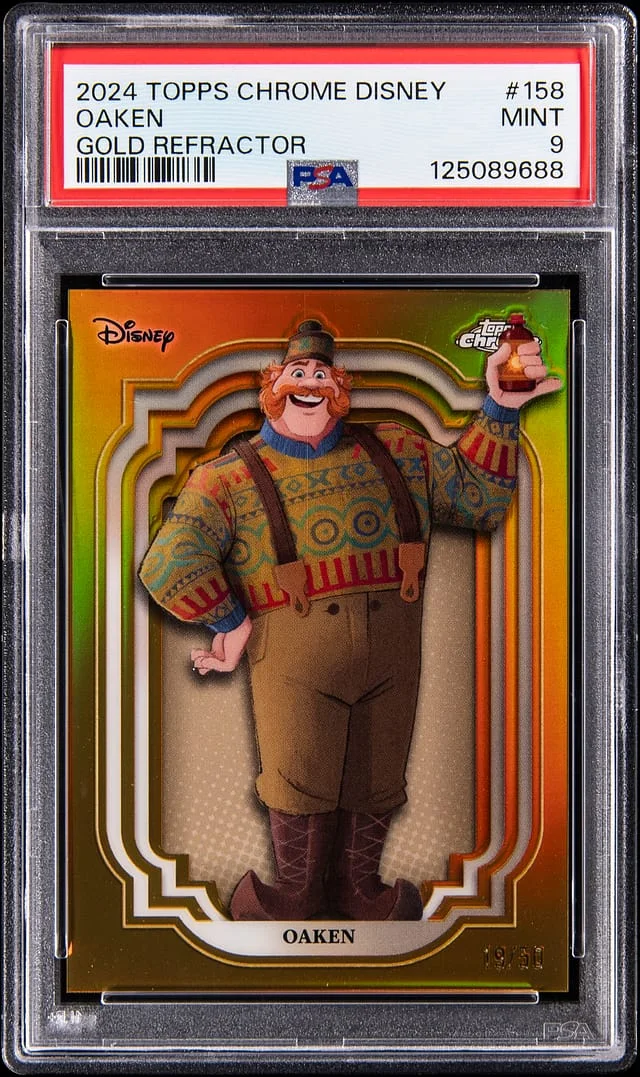 2024 Topps Chrome Oaken Disney Gold Refractor #158 card image