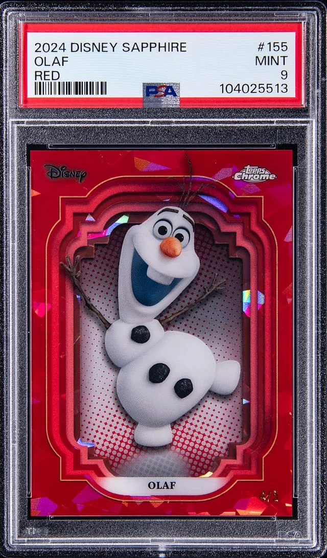 2024 Topps Chrome Olaf Disney SuperFractor #155 card image