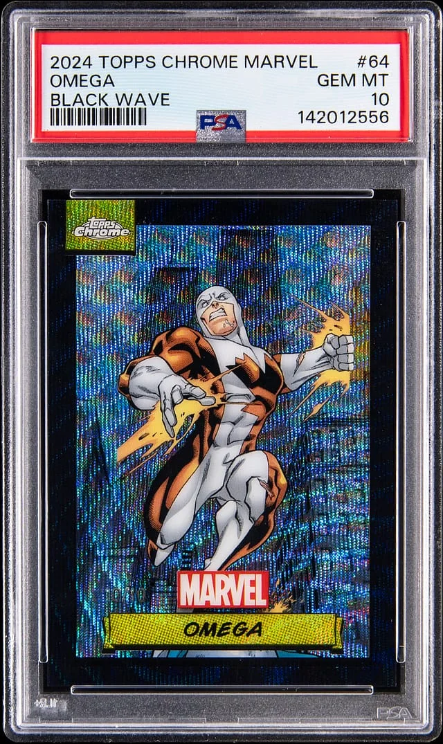 2024 Topps Chrome Omega Marvel Black Wave #64 card image