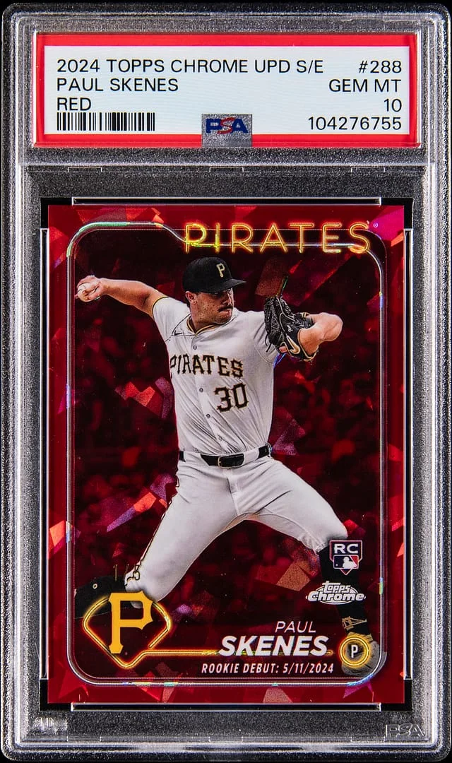 2024 Topps Chrome Paul Skenes Edition Red Sapphire #288 card image