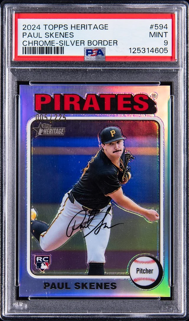 2024 Topps Chrome Paul Skenes Heritage Refractor #54 card image