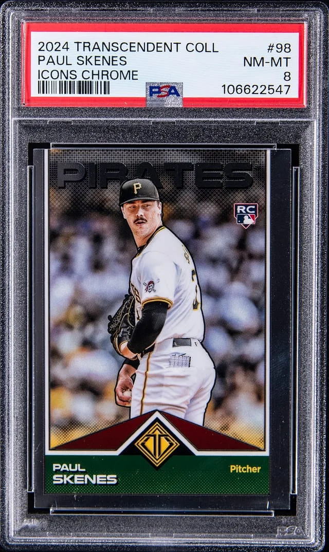 2024 Topps Chrome Paul Skenes Transcendent Collection Icons #98 card image