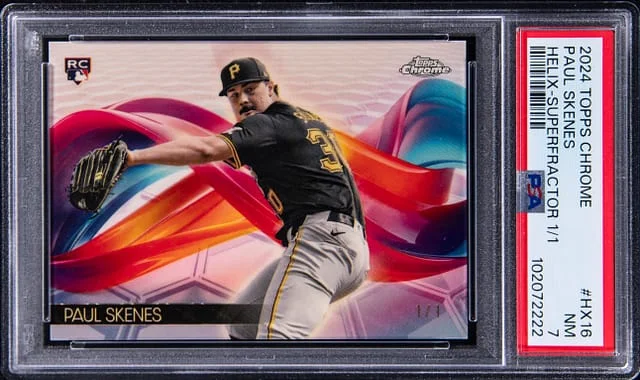 2024 Topps Chrome Paul Skenes Helix SuperFractor #HX-16 card image