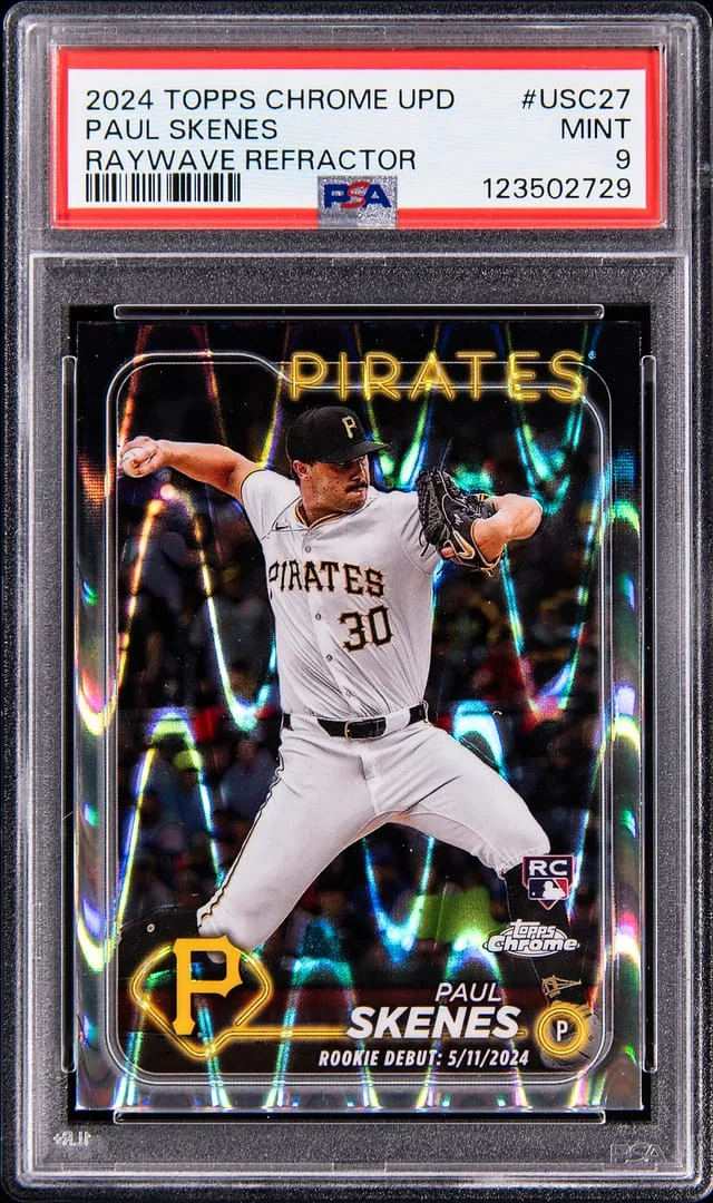 2024 Topps Chrome Paul Skenes X-Fractor #USC27 card image