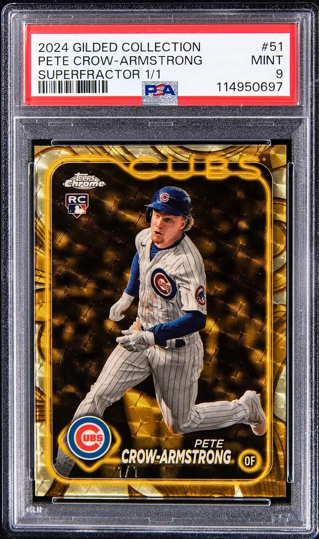 2024 Topps Chrome Pete Crow-Armstrong Gilded Collection SuperFractor #51 card image