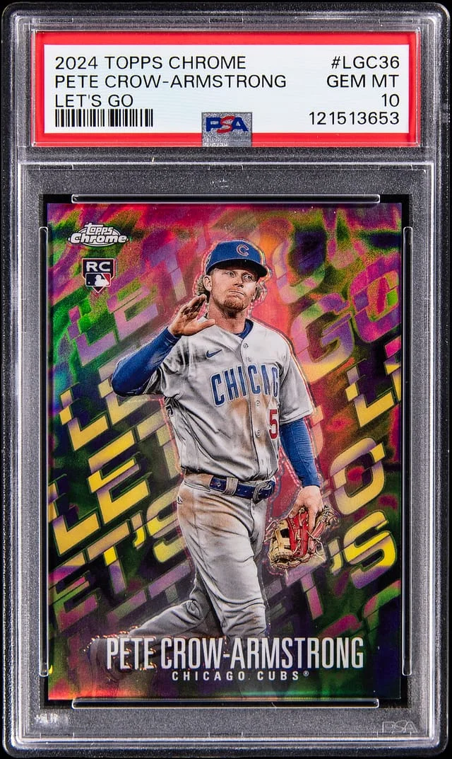 2024 Topps Chrome Pete Crow-Armstrong Let's Go #LGC-36 card image