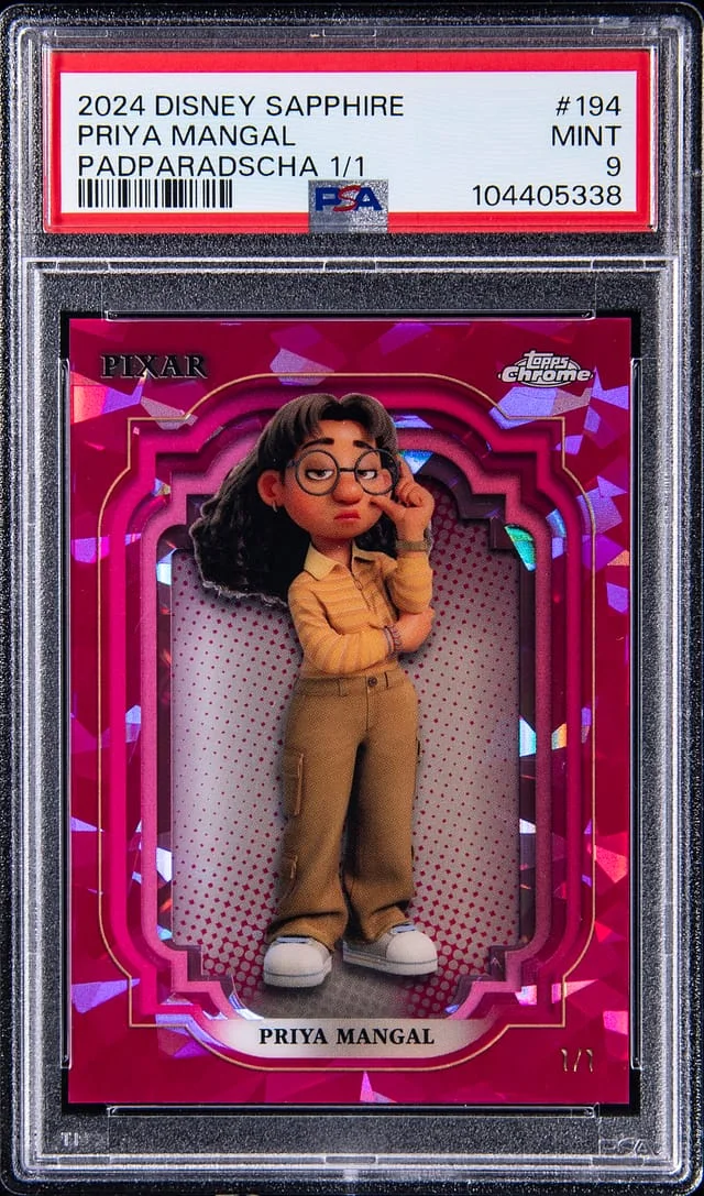 2024 Topps Chrome Priya Mangal Disney Sapphire Edition Padparadscha #194 card image