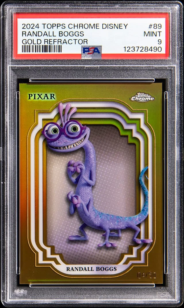 2024 Topps Chrome Randall Boggs Disney Gold Refractor #89 card image
