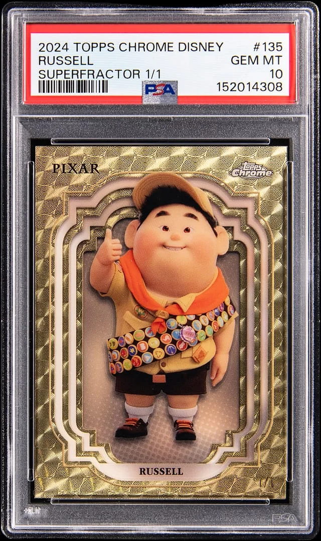 2024 Topps Chrome Russell (1/1) Disney SuperFractor #135 card image