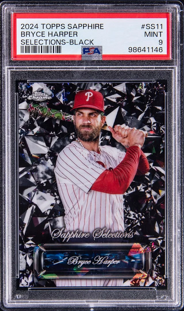 2024 Topps Chrome Sapphire Bryce Harper Selections Black #SS-11 card image