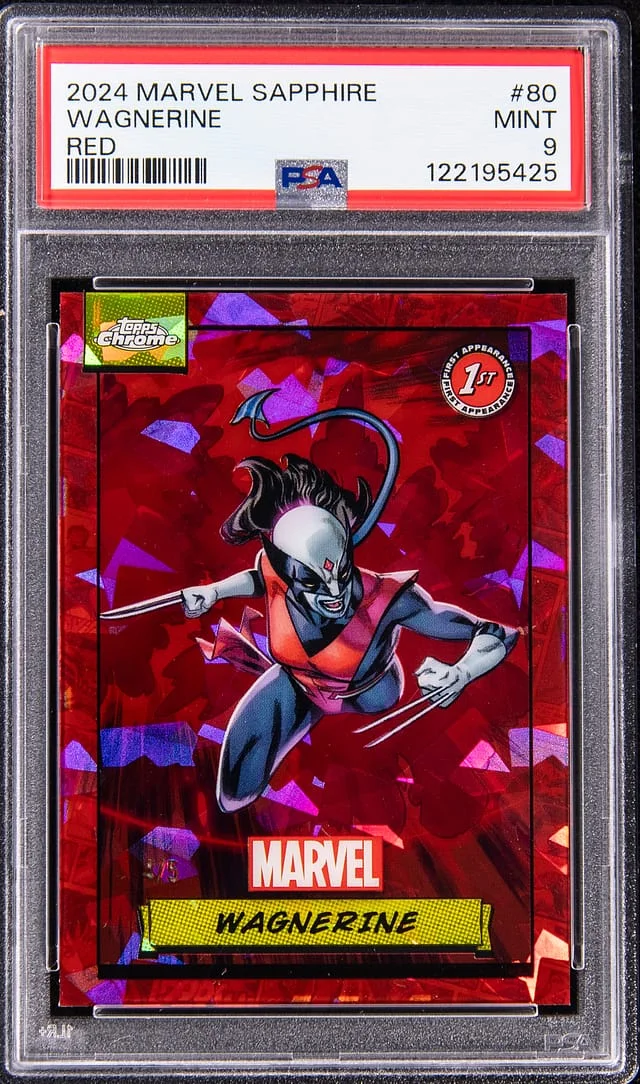 2024 Topps Chrome Sapphire Edition Wagnerine Marvel Red #80 card image