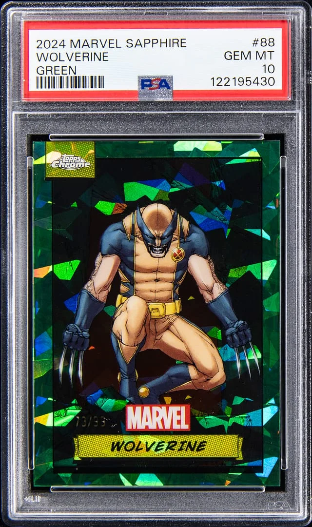 2024 Topps Chrome Sapphire Edition Wolverine Marvel Green #88 card image