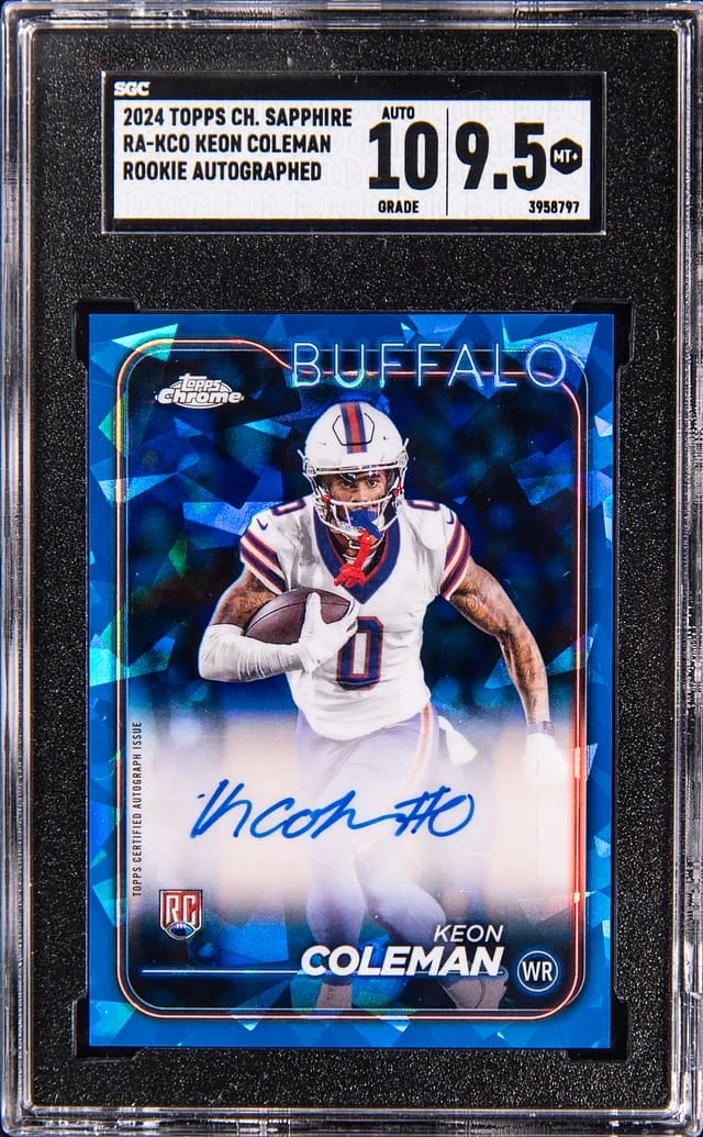 2024 Topps Chrome Sapphire Keon Coleman Autograph #RA-KCO card image