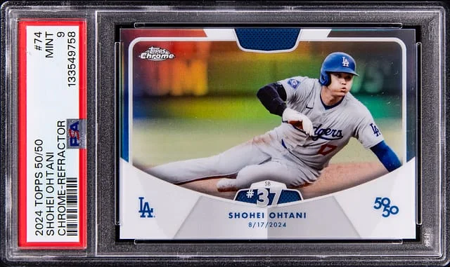 2024 Topps Chrome Shohei Ohtani 50/50 Refractor #74 card image