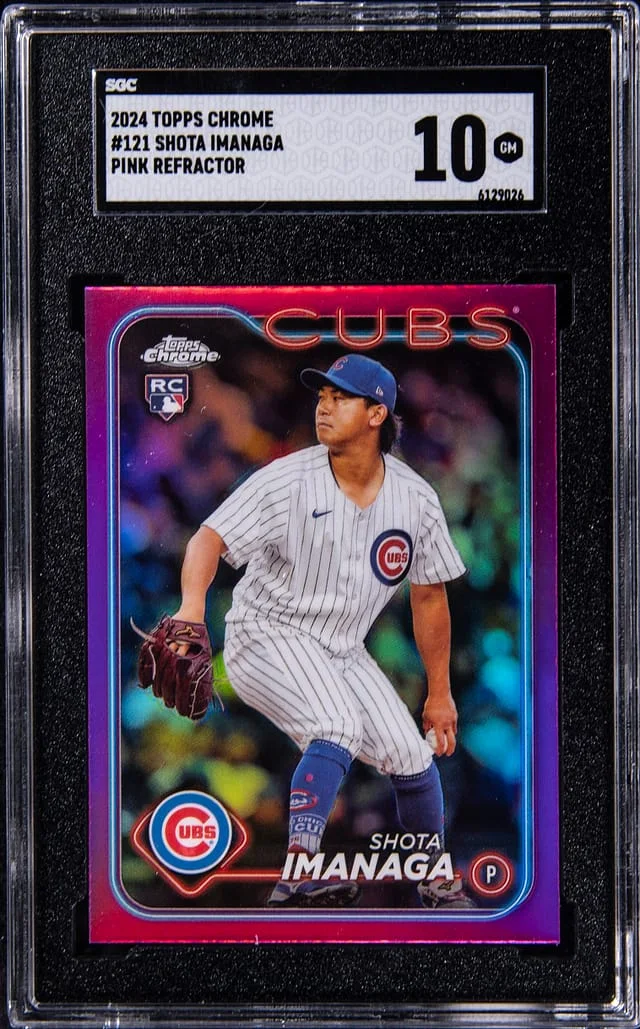 2024 Topps Chrome Shota Imanaga Pink Refractor #121 card image