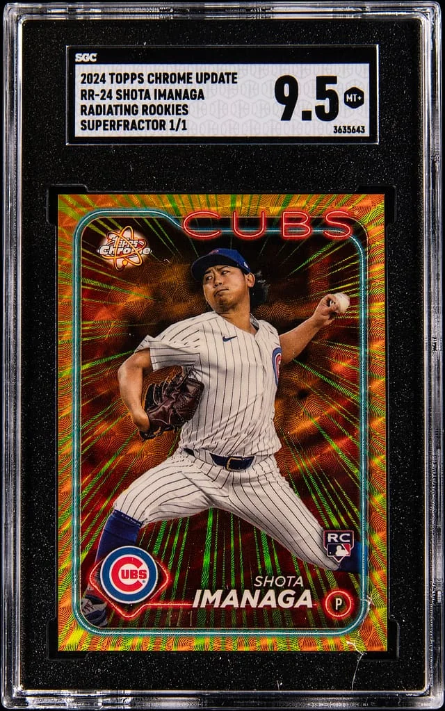 2024 Topps Chrome Shota Imanaga Radiating Rookies SuperFractor #RR-24 card image