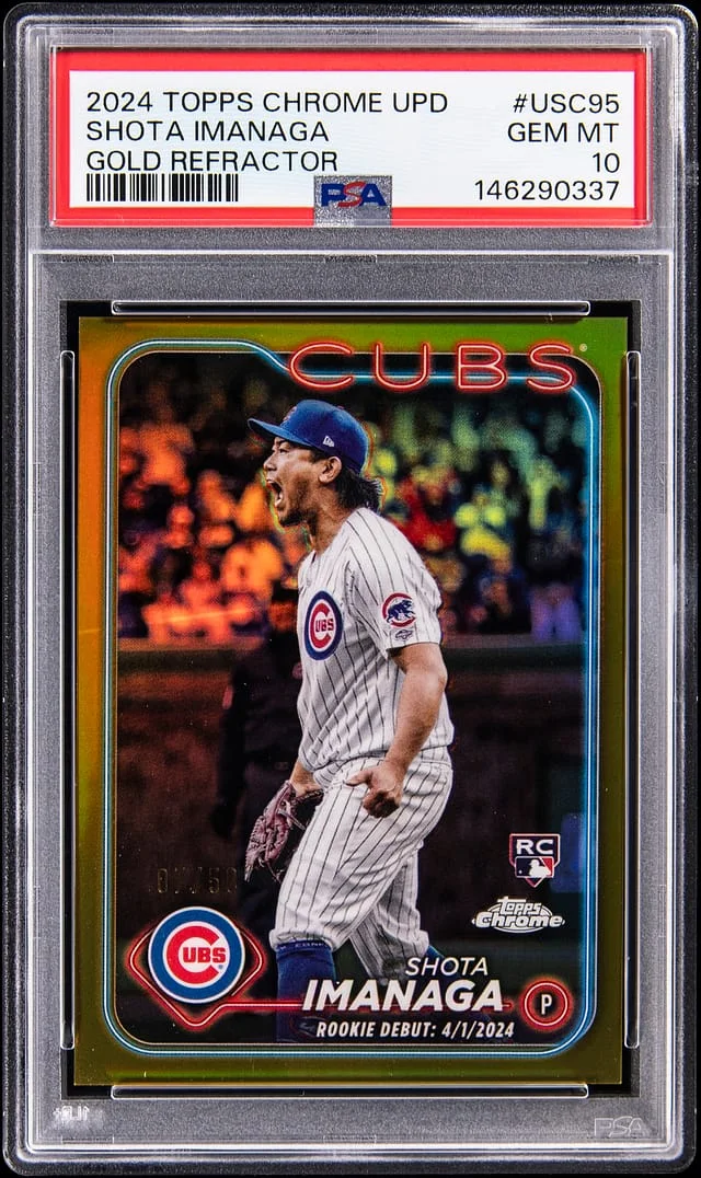 2024 Topps Chrome Shota Imanaga Gold Refractor #USC95 card image
