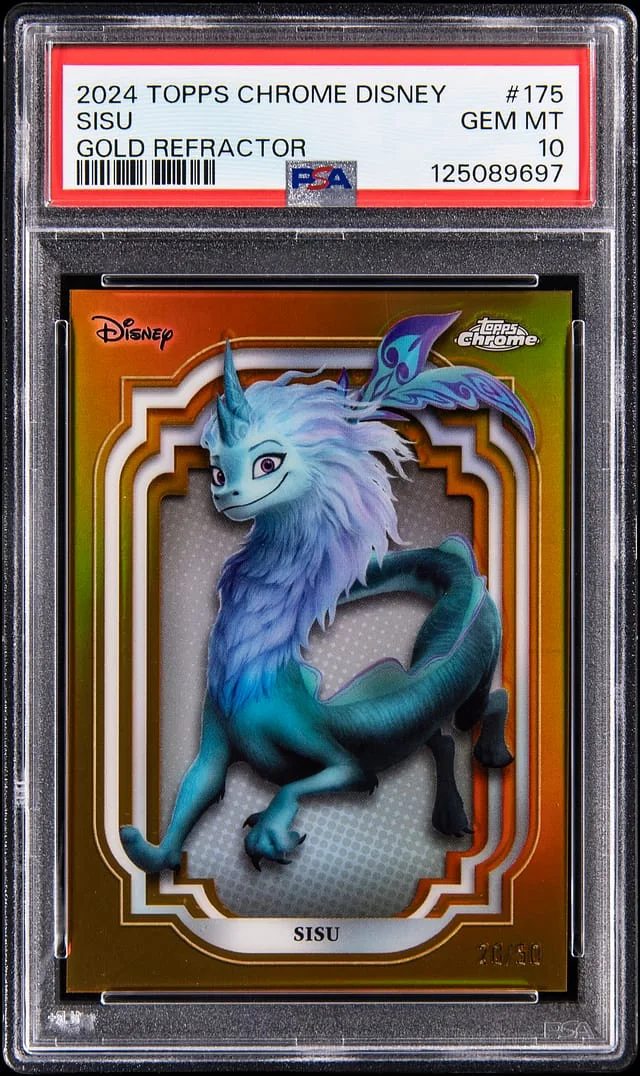 2024 Topps Chrome Sisu Disney Gold Refractor #175 card image