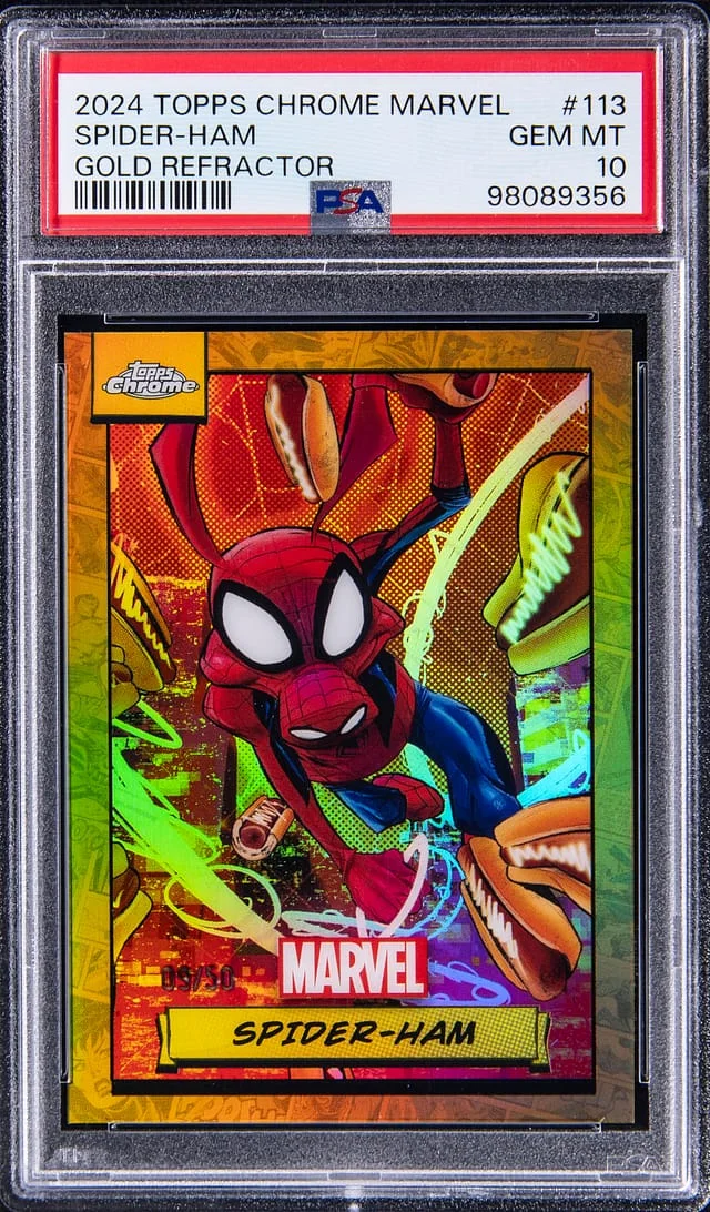 2024 Topps Chrome Spider-Ham Marvel Red Wave #113 card image