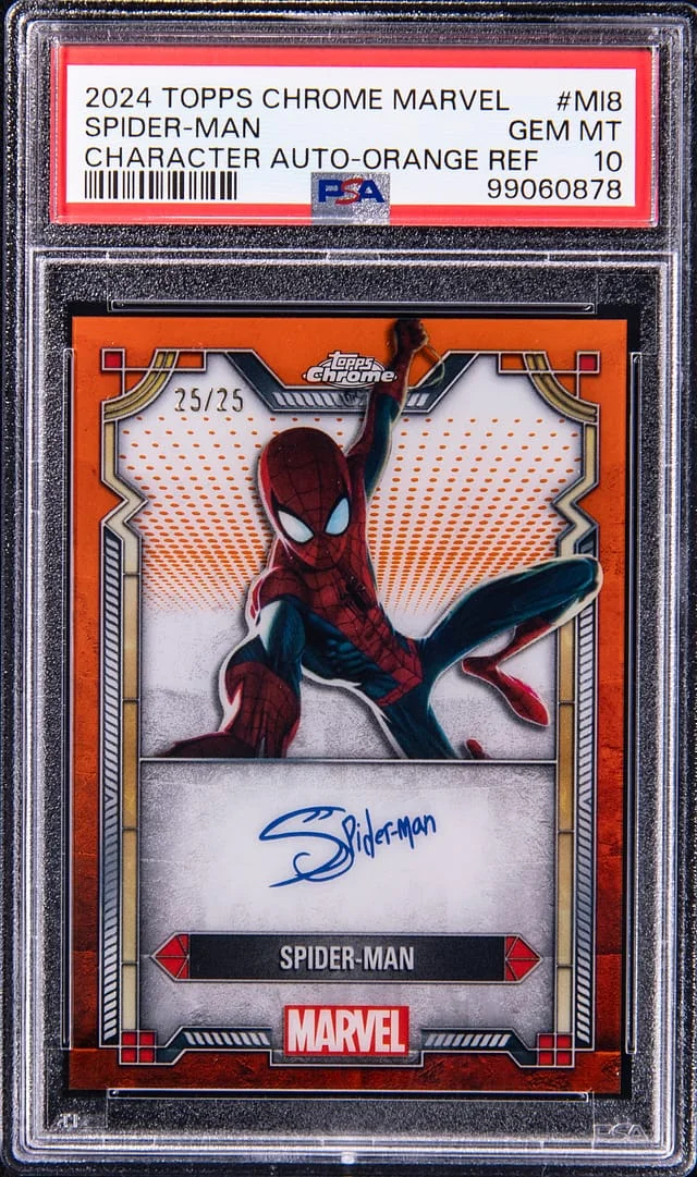 2024 Topps Chrome Spider-Man Marvel Character Autograph #MI-8 card image