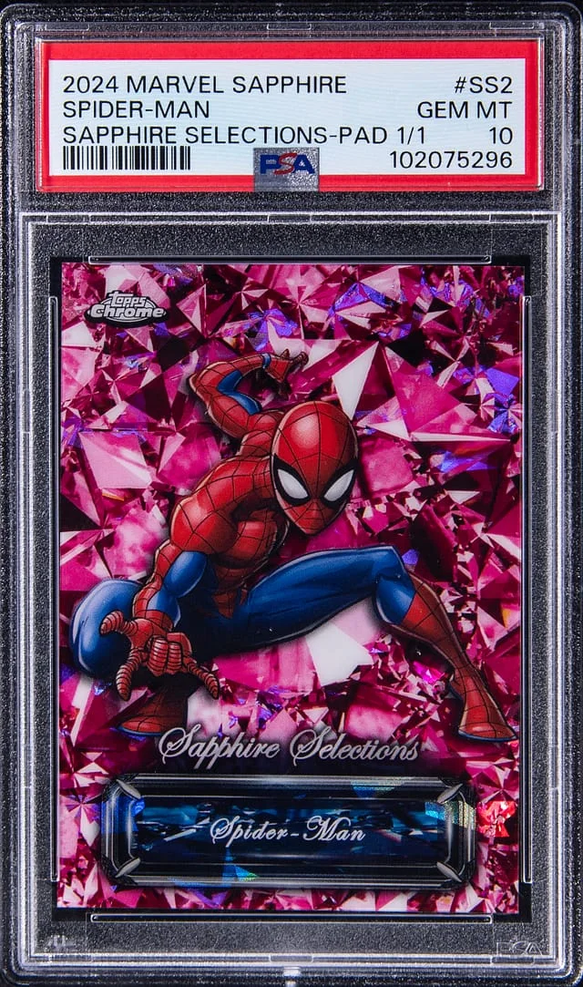 2024 Topps Chrome Spider-Man Marvel Sapphire Edition Sapphire Selections Black #SS-2 card image