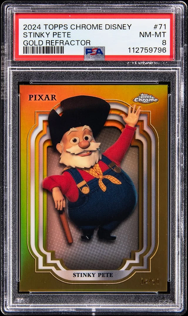 2024 Topps Chrome Stinky Pete Disney Gold Refractor #71 card image