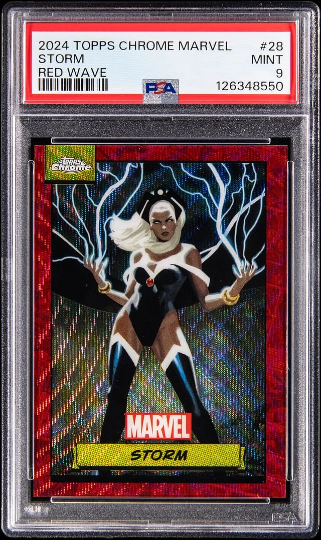 2024 Topps Chrome Storm Marvel Red Wave #28 card image