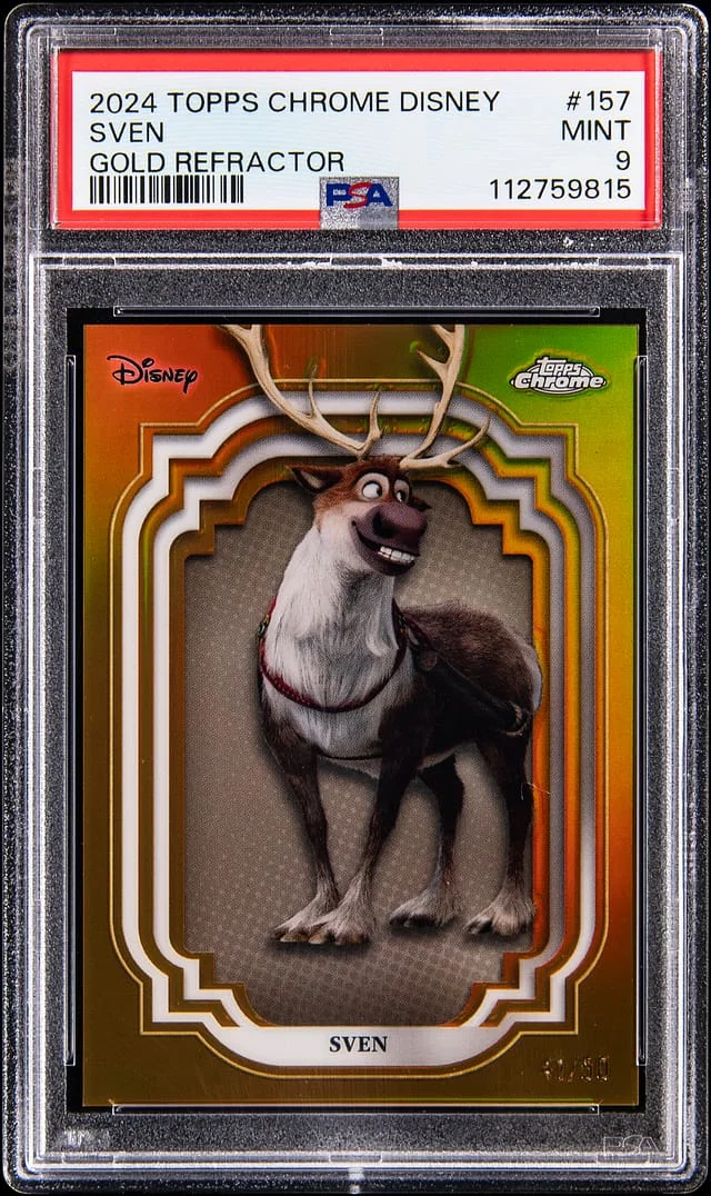 2024 Topps Chrome Sven Disney Gold Refractor #157 card image