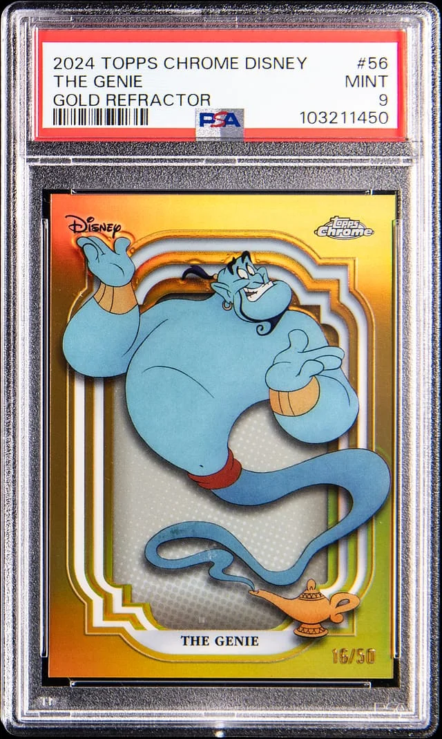 2024 Topps Chrome The Genie Disney Gold Refractor #56 card image