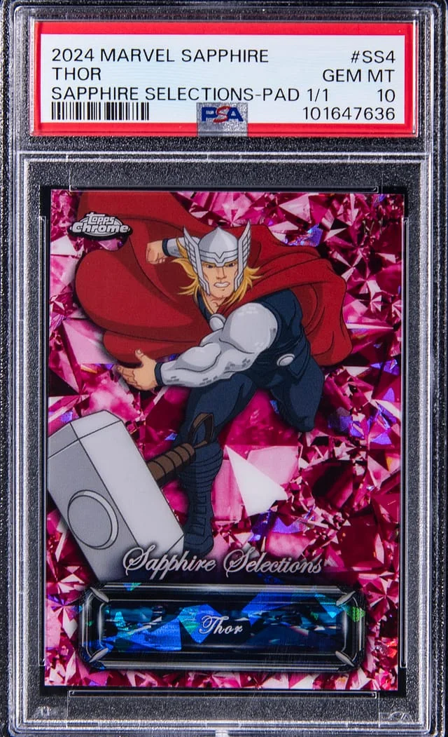2024 Topps Chrome Thor Marvel Sapphire Selections Red Refractor #SS-4 card image