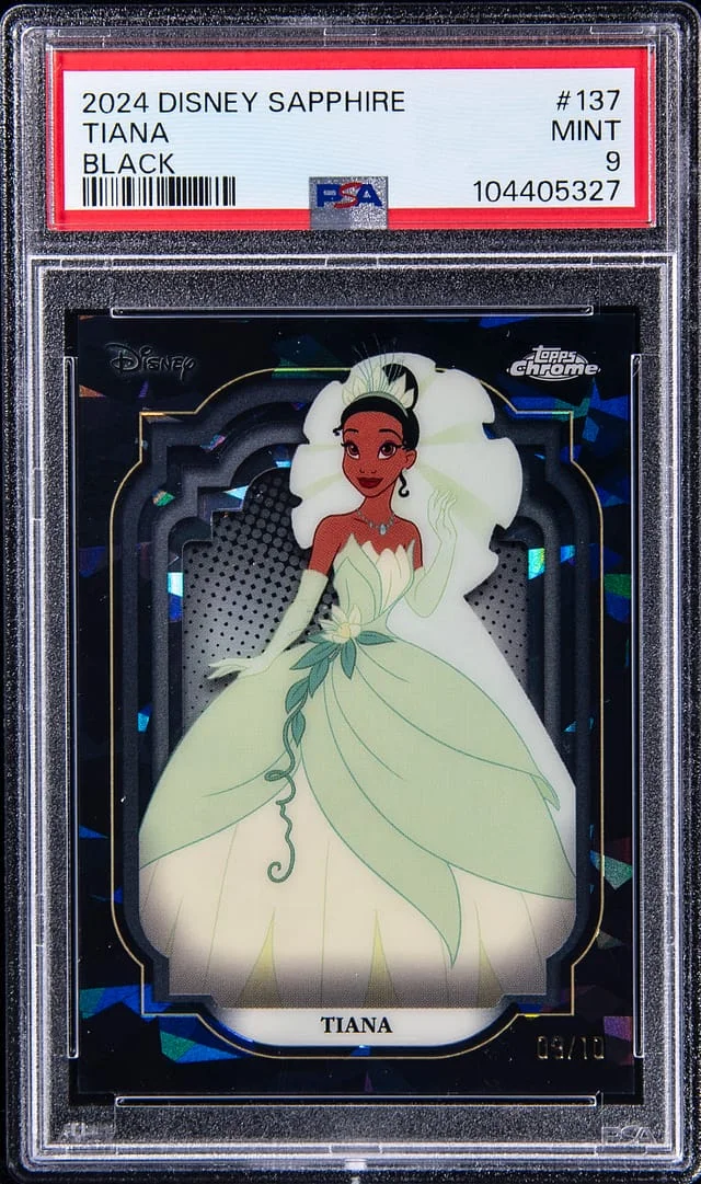 2024 Topps Chrome Tiana Disney Sapphire Edition Black #137 card image