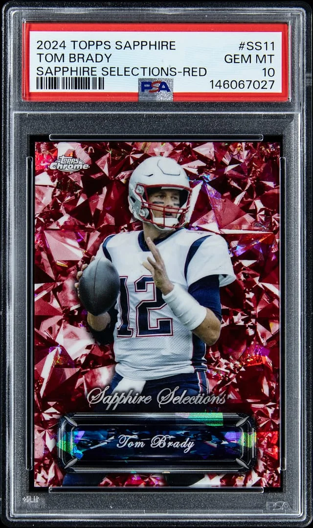 2024 Topps Chrome Tom Brady Sapphire Selections Red #SS-11 card image