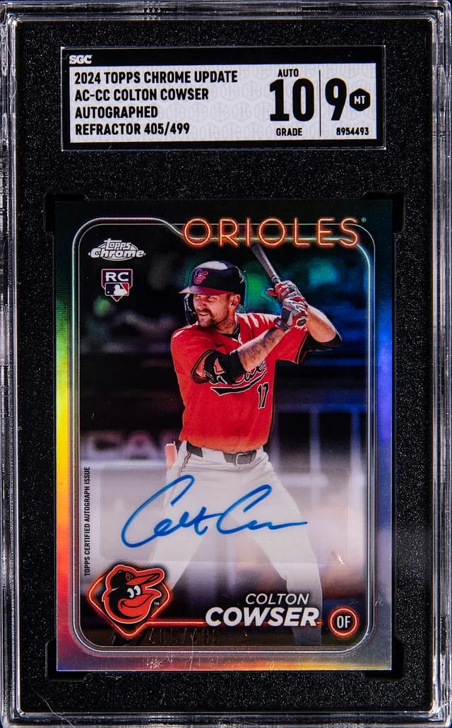 2024 Topps Chrome Update Colton Cowser Autographed Refractor #AC-CC card image
