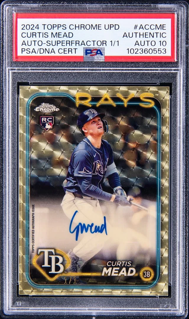 2024 Topps Chrome Update Curtis Mead Autographs SuperFractor #AC-CME card image