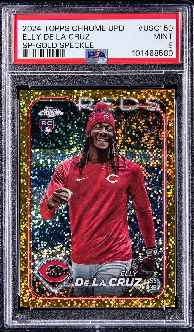 2024 Topps Chrome Update Elly De La Cruz Magenta/Purple Lava Lamp #USC150 card image