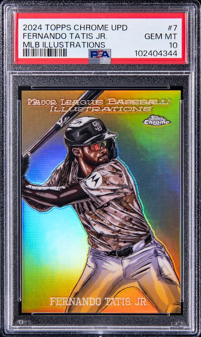 2024 Topps Chrome Update Fernando Tatis Jr MLB Illustrations #MLBI-7 card image