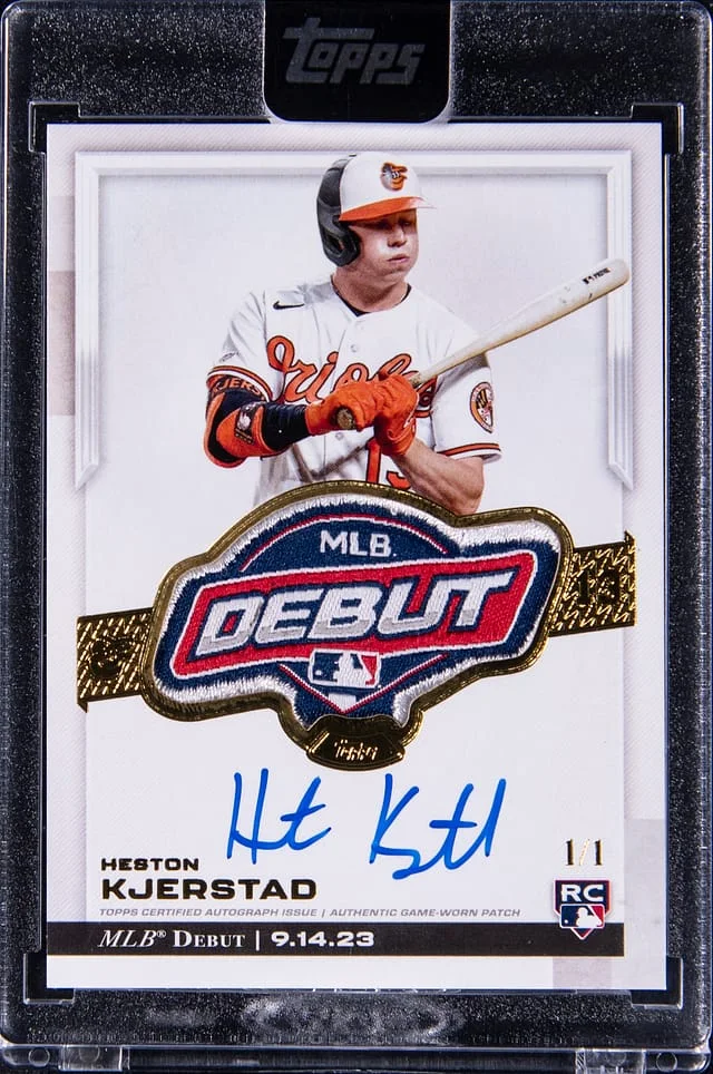 2024 Topps Chrome Update Heston Kjerstad MLB Debut Patch Autographs #RDPA-HK card image