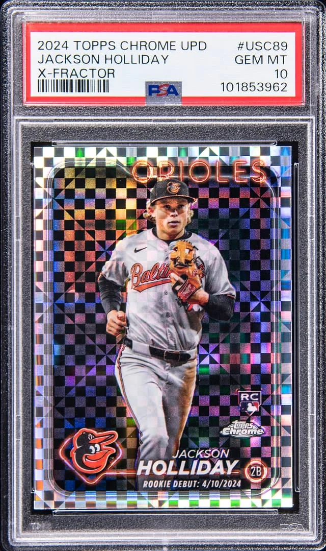 2024 Topps Chrome Update Jackson Holiday X-Fractor #USC89 card image