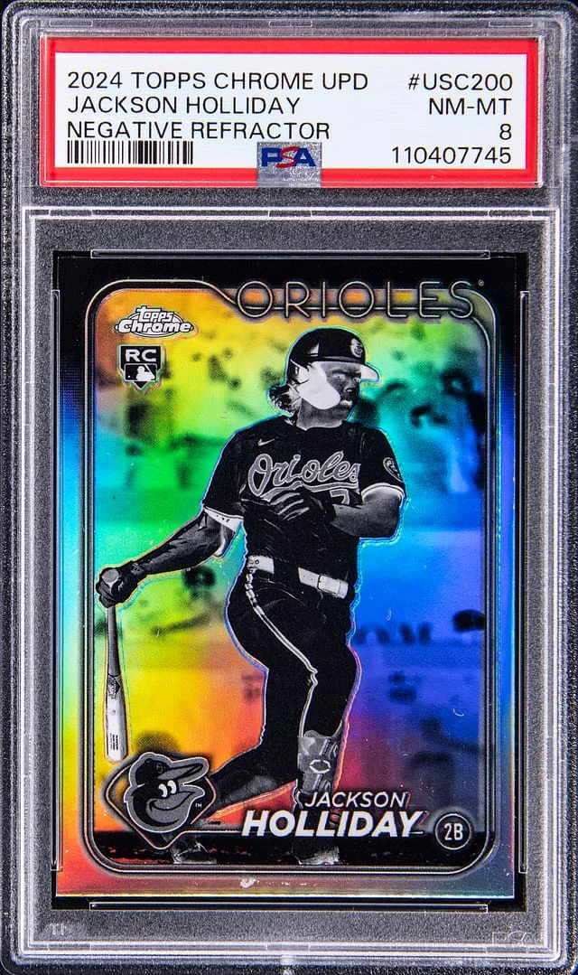 2024 Topps Chrome Update Jackson Holliday Negative Refractor #USC-200 card image