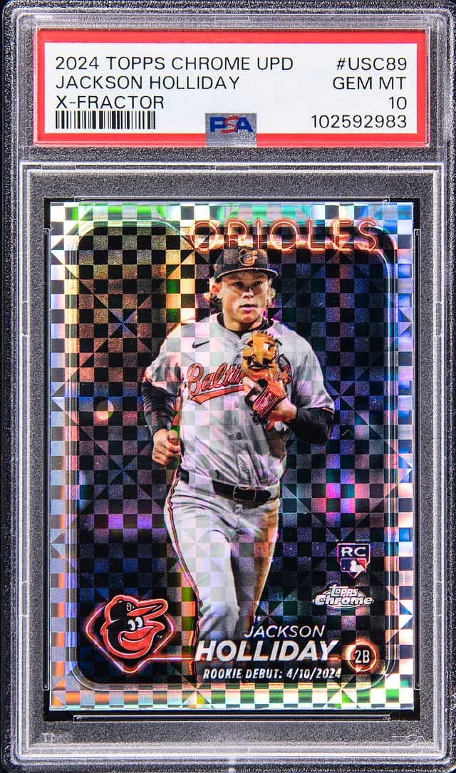 2024 Topps Chrome Update Jackson Holliday X-Fractor #USC89 card image