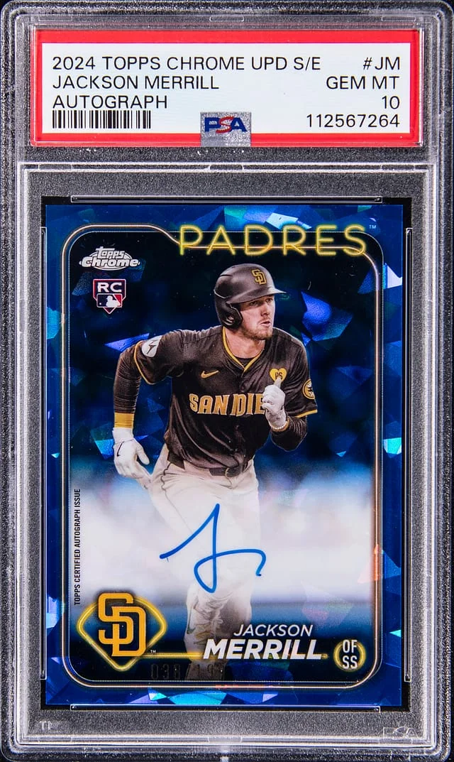 2024 Topps Chrome Update Jackson Merrill Special Edition Autograph #JM card image