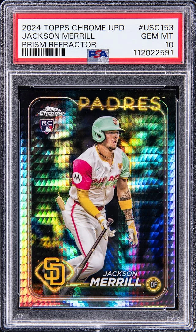 2024 Topps Chrome Update Jackson Merrill Prism Refractor #USC-153 card image