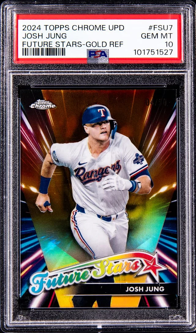 2024 Topps Chrome Update Josh Jung Future Stars Gold Refractor #FSU-7 card image
